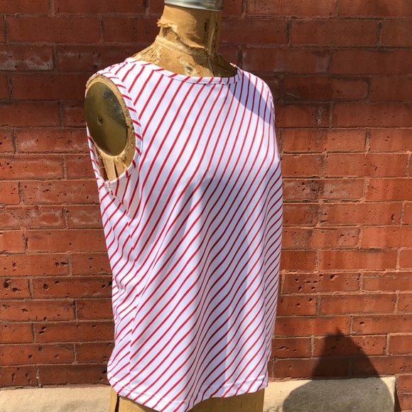 Vintage Red and White Stripe Tank Top - Picture 4 of 4